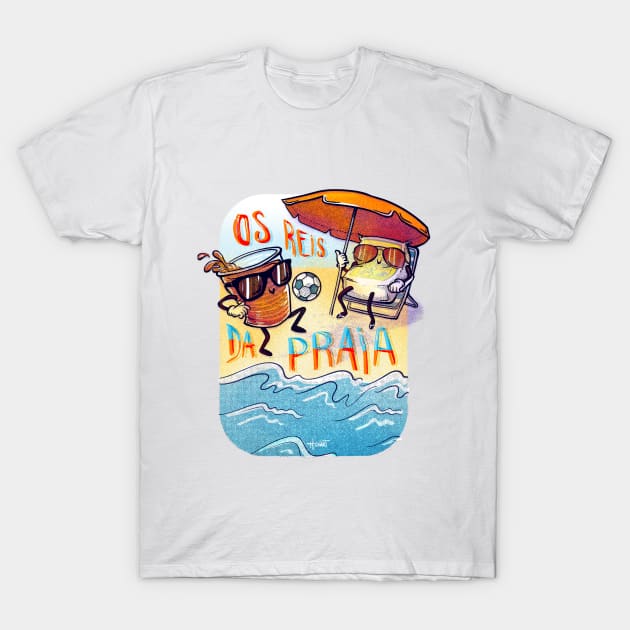 Os reis da praia T-Shirt by hnnart 